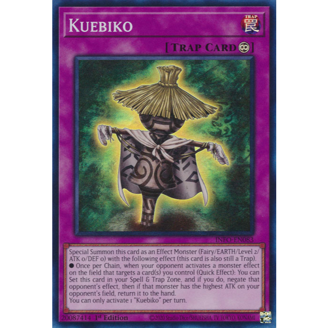 การ์ด Yugioh ของแท้ การ์ด Kuebiko MP25-EN401 คอมมอน x1