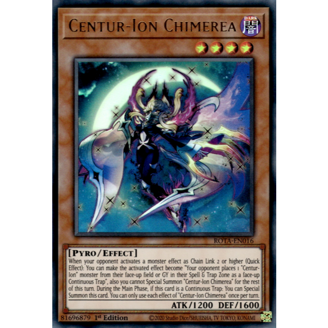 การ์ด Yugioh ของแท้ Centur-Ion Chimerea MP25-EN407 การ์ด x1 ทั่วไป