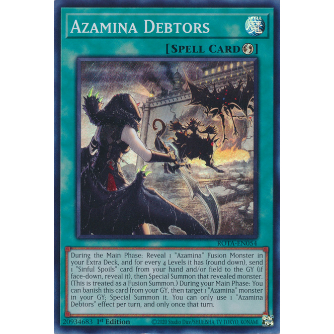 การ์ด Yugioh ของแท้ Azamina Debtors MP25-EN417 การ์ด x1 ทั่วไป