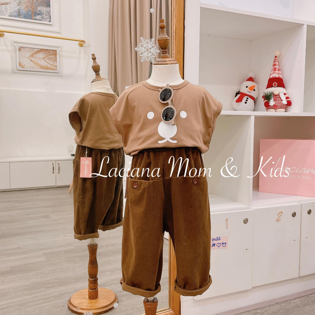 กางเกงกระดุมยาวคุณภาพสูงสําหรับเด็ก - LACIANA - Q04