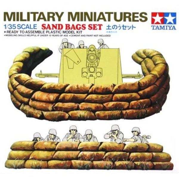 [1/7] โมเดลทหาร 1/35 กระเป๋าทรายชุด Tamiya TA35025