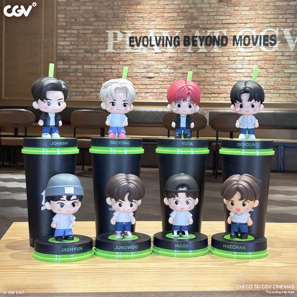 [ CGV + NCT 127 ] แก้วน้ํา NCT 127 - NCT 127 CUP - CGV Cinemas NCT 127 CHIBI MODEL - ฟิกเกอร์ KPOP C
