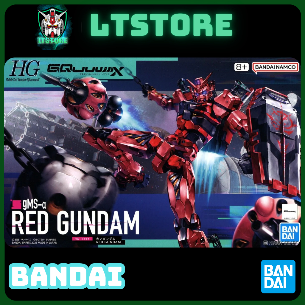 GquuuX HG 1/144 Red Gundam Assembly Model - Bandai