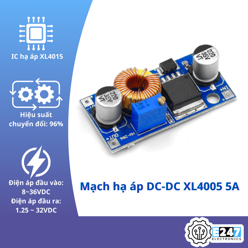 วงจรแรงดันต่ํา DC-DC XL4005 5A