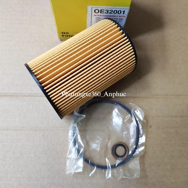 กรองน้ํามันเครื่องพรีเมี่ยมสําหรับ BMW 750i และ 750Li 4.4 2008-2022 ยี่ห้อ JS Asakashi Japan รหัส OE