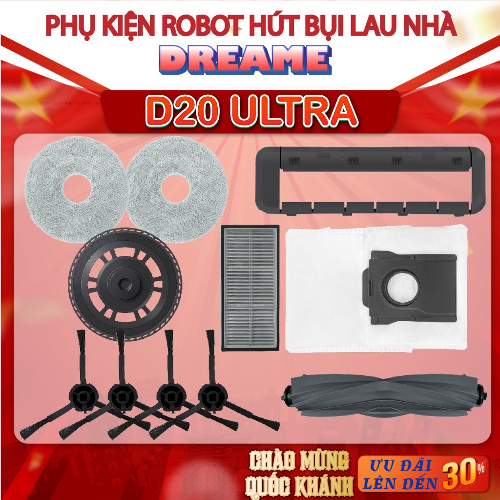 Dreame D20 Ultra อุปกรณ์เสริมเครื่องดูดฝุ่นหุ่นยนต์ - Dreame D20 Ultra อุปกรณ์เสริมเครื่องดูดฝุ่นหุ่