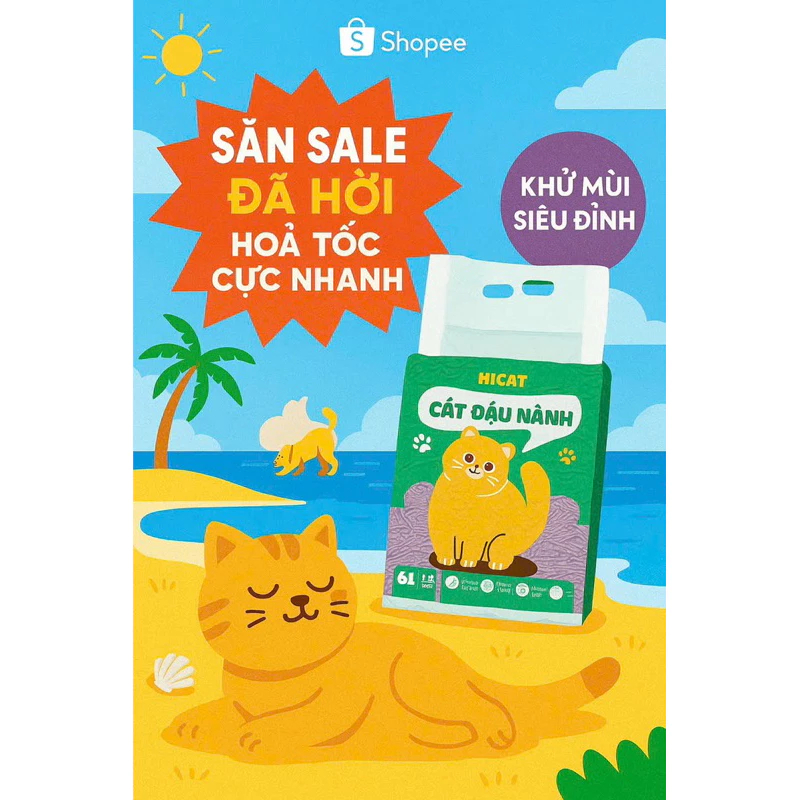 Hi Cat Soy Cat Litter - HICAT Organic Soy Cat Litter กระเป๋า 6 ลิตร