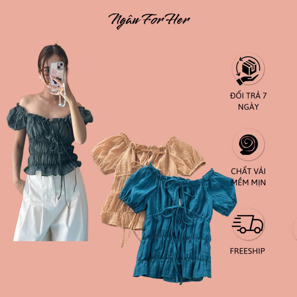 SIE TOP- เสื้อปาดไหล่สําหรับเธอ