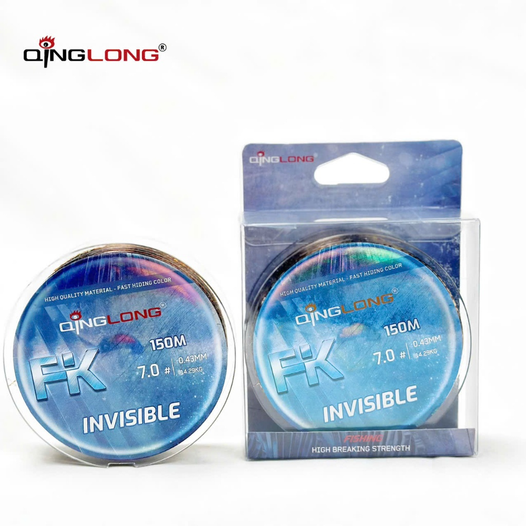 คันเบ็ดไนลอน รอกตกปลา Qinglong FK ที่มองไม่เห็น 150 ม. – Stealth เปลี่ยนสีได้