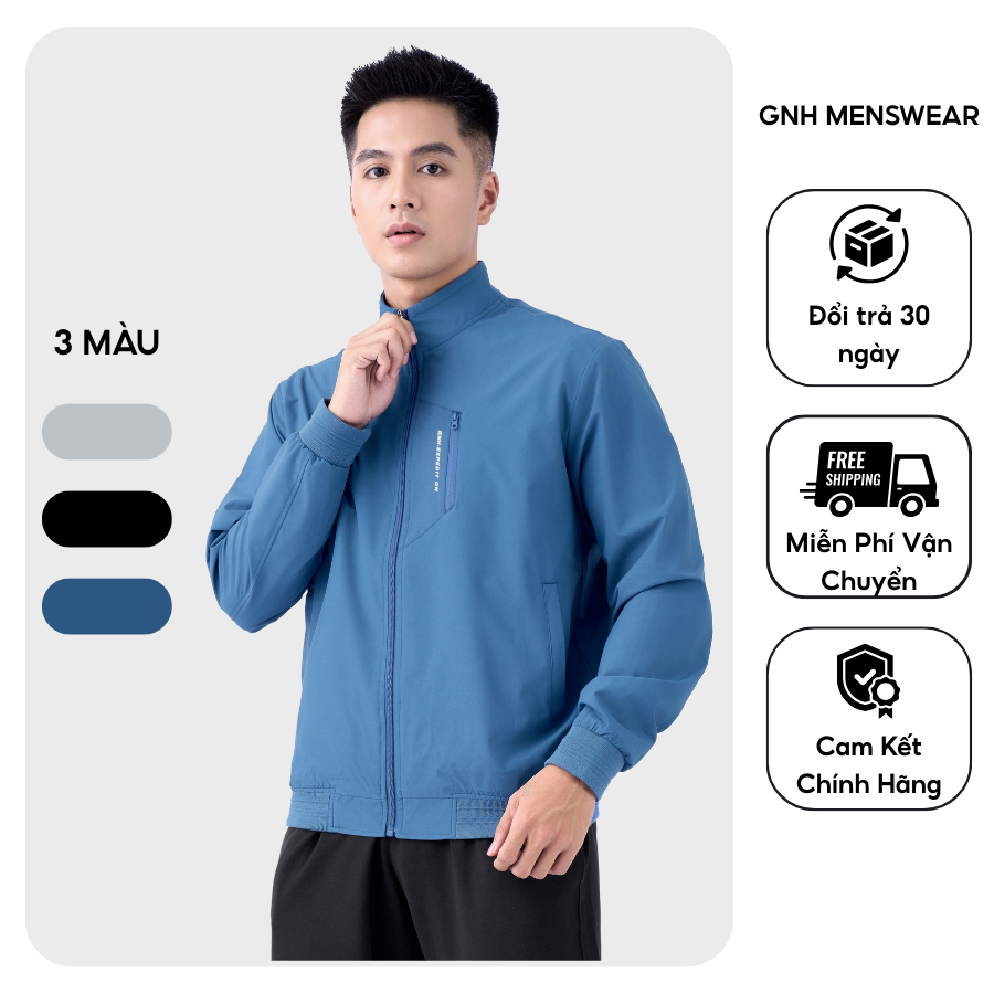 เสื้อกันลมคอเต่า 2 ชั้น กันลมผู้ชาย กันฝุ่น ไนซ์สลิมฟิต GNH ACTIVE