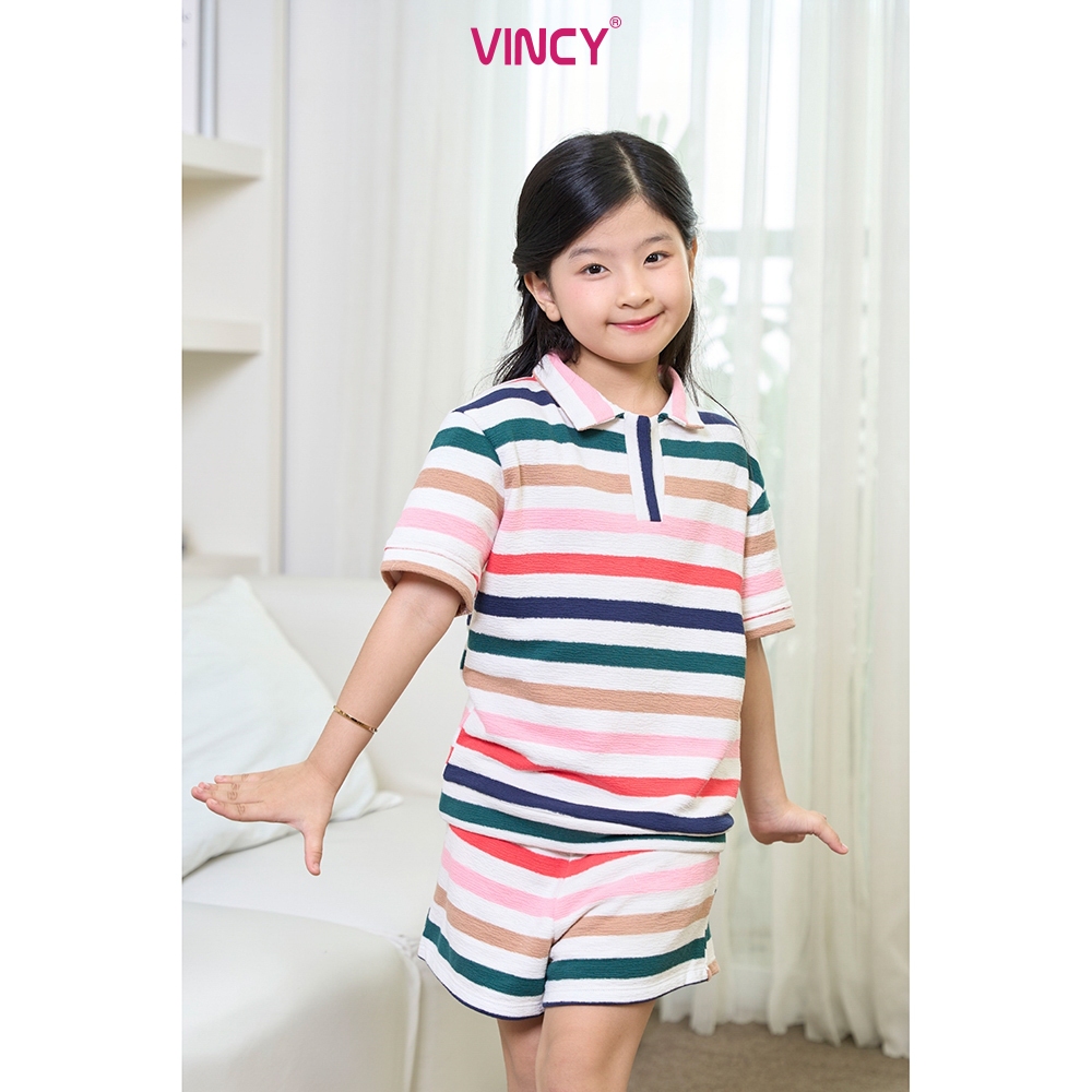 KST01S5T01- ชุดสั้นไฟฟ้าพร้อมดีไซน์คอพร้อม ACTIVE สไตล์น่ารัก สร้างความรู้สึกสบายสําหรับเด็กที่จะสวม