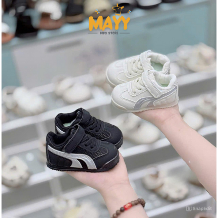 รองเท้าผ้าใบสําหรับเด็ก-รองเท้าคัทต่ําสายติดกาวเบาสุดๆนุ่มลื่นสําหรับเด็กร่วมกับชุดใส่สบายสําหรับโรง