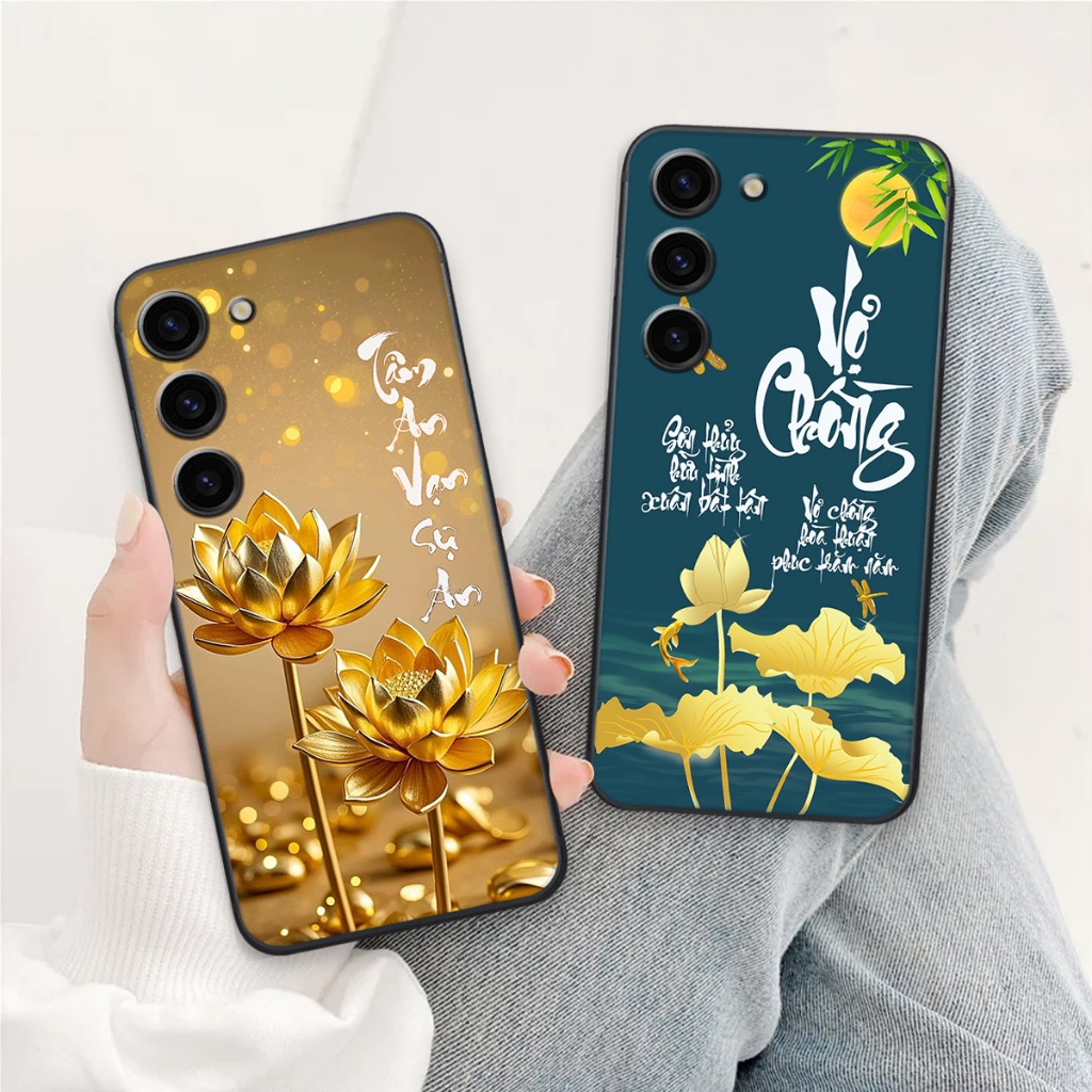 เคสสําหรับ Samsung S24/ S24+/S24 PLUS/SS S24 ULTRA/ S24 FE พิมพ์ลายภาพแห่งความสุข สันติภาพทั้งหมด แล