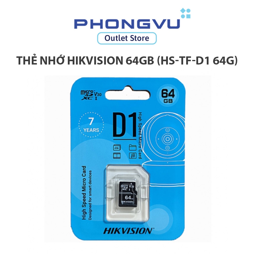 การ์ดหน่วยความจํา Hikvision 64GB (HS-TF-D1 64G) (ของขวัญ)