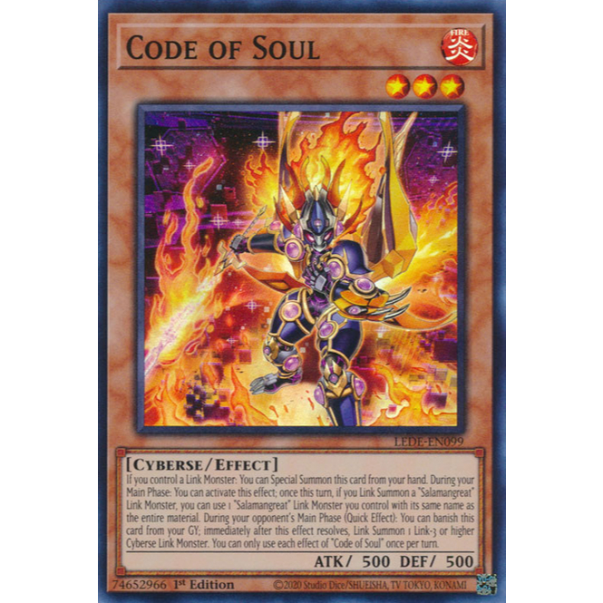 การ์ด Yugioh ของแท้ Code of Soul MP25-EN206 การ์ด ultra x1