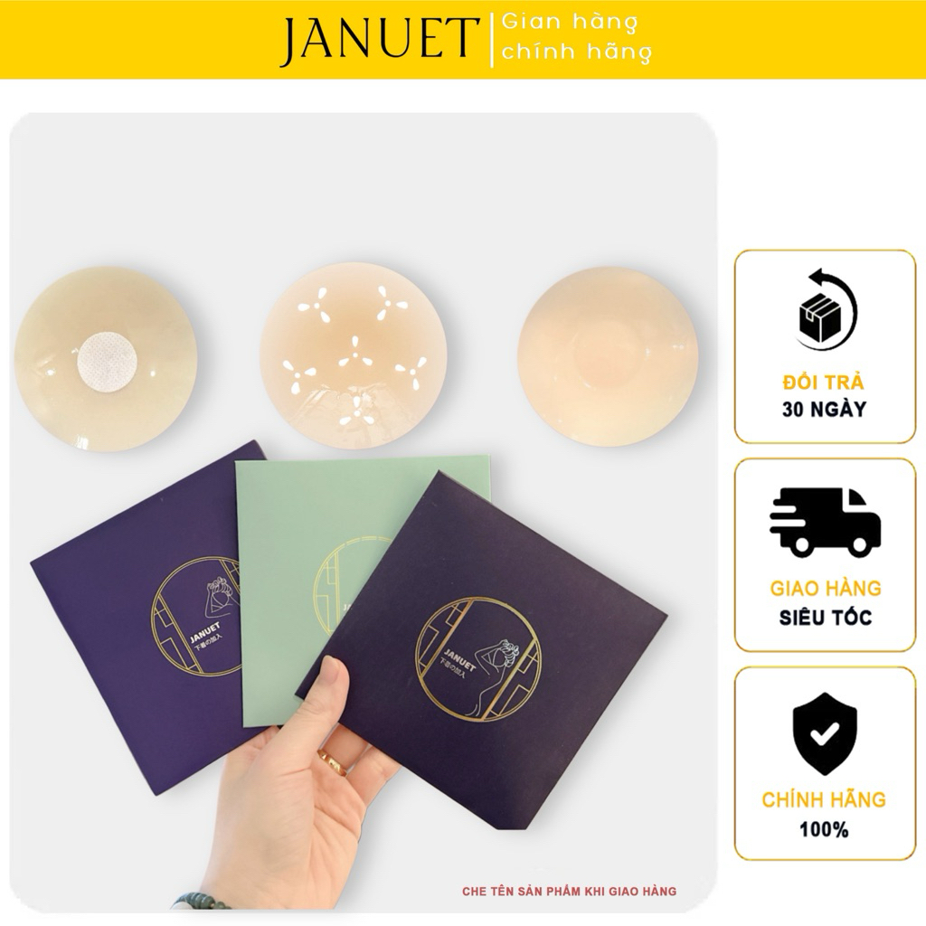 JANUET แผ่นซับน้ํานมซิลิโคนระดับพรีเมียมสําหรับอเนกประสงค์