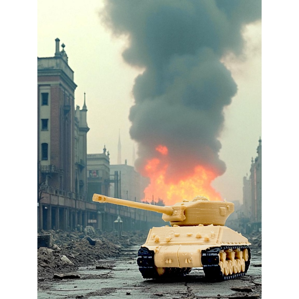 [Tiny Armored] - [1,100 scale] - รุ่น Sherman Jumbo World of Tanks/War Thunder