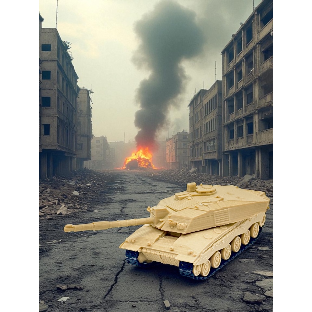 [Tiny Armored] - [1:100 scale] - โมเดลรถถัง Challenger 2 War Thunder