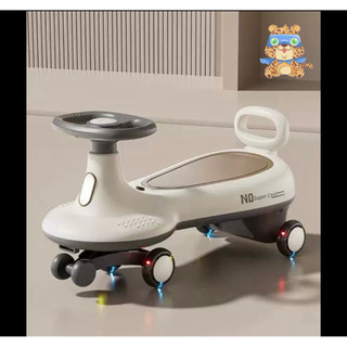 Xe lắc NHỎ XINH cho bé, xe lắc Super Cool kết hợp chòi chân cho bé  có đèn có nhạc