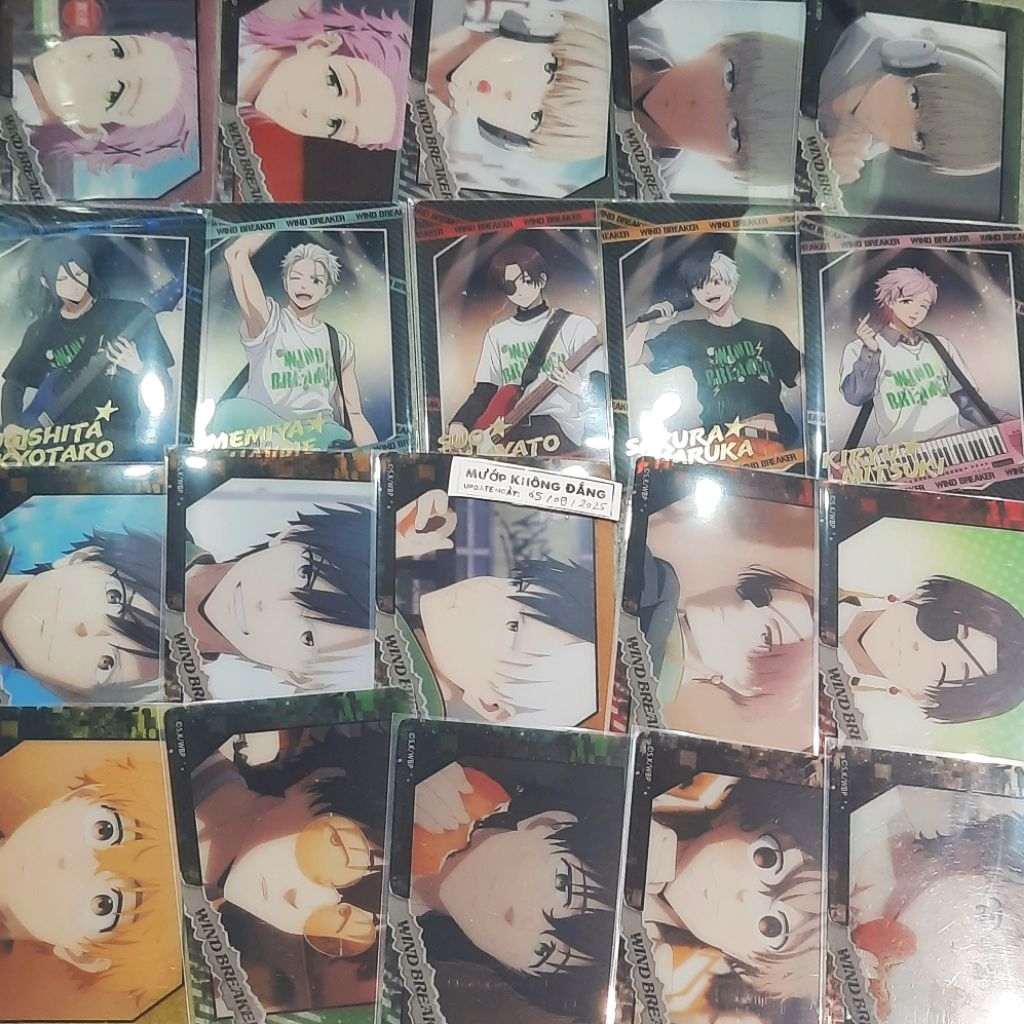 [WBK AVAILABLE - P08] การ์ด clear fav WIND BREAKER diginity muopkhongdang SAKURA SUOU KAJI