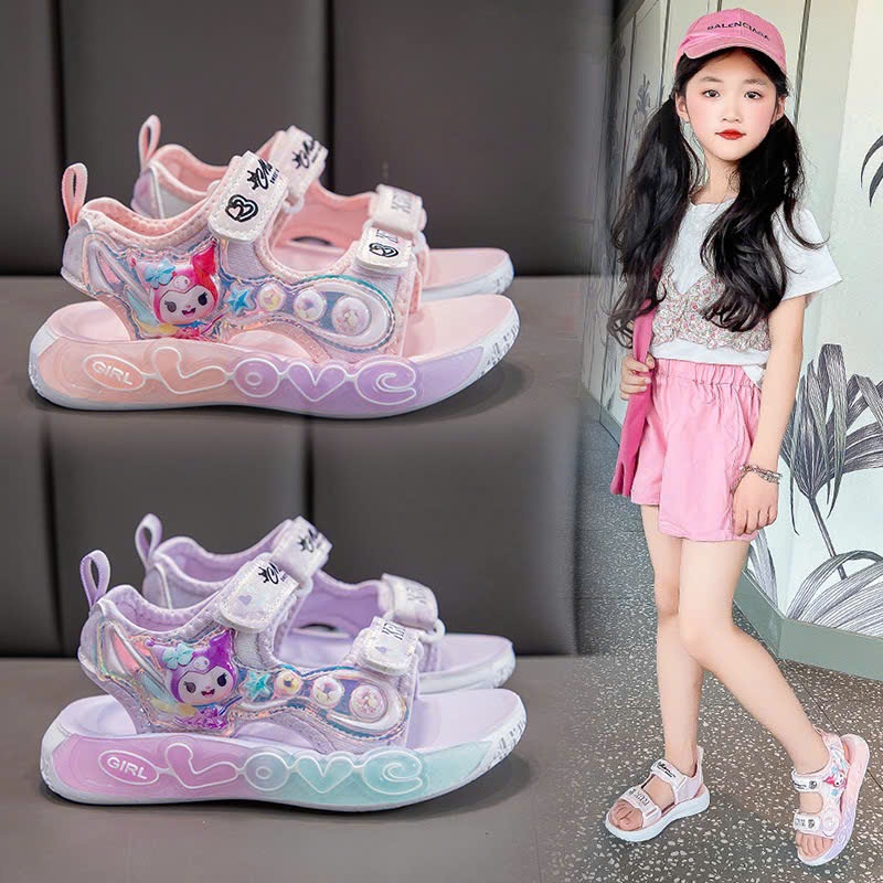 รองเท้าแตะสําหรับเด็กผู้หญิงรองเท้าแตะนักเรียนสําหรับเด็กผู้หญิงลายการ์ตูนน่ารักรหัส 6855