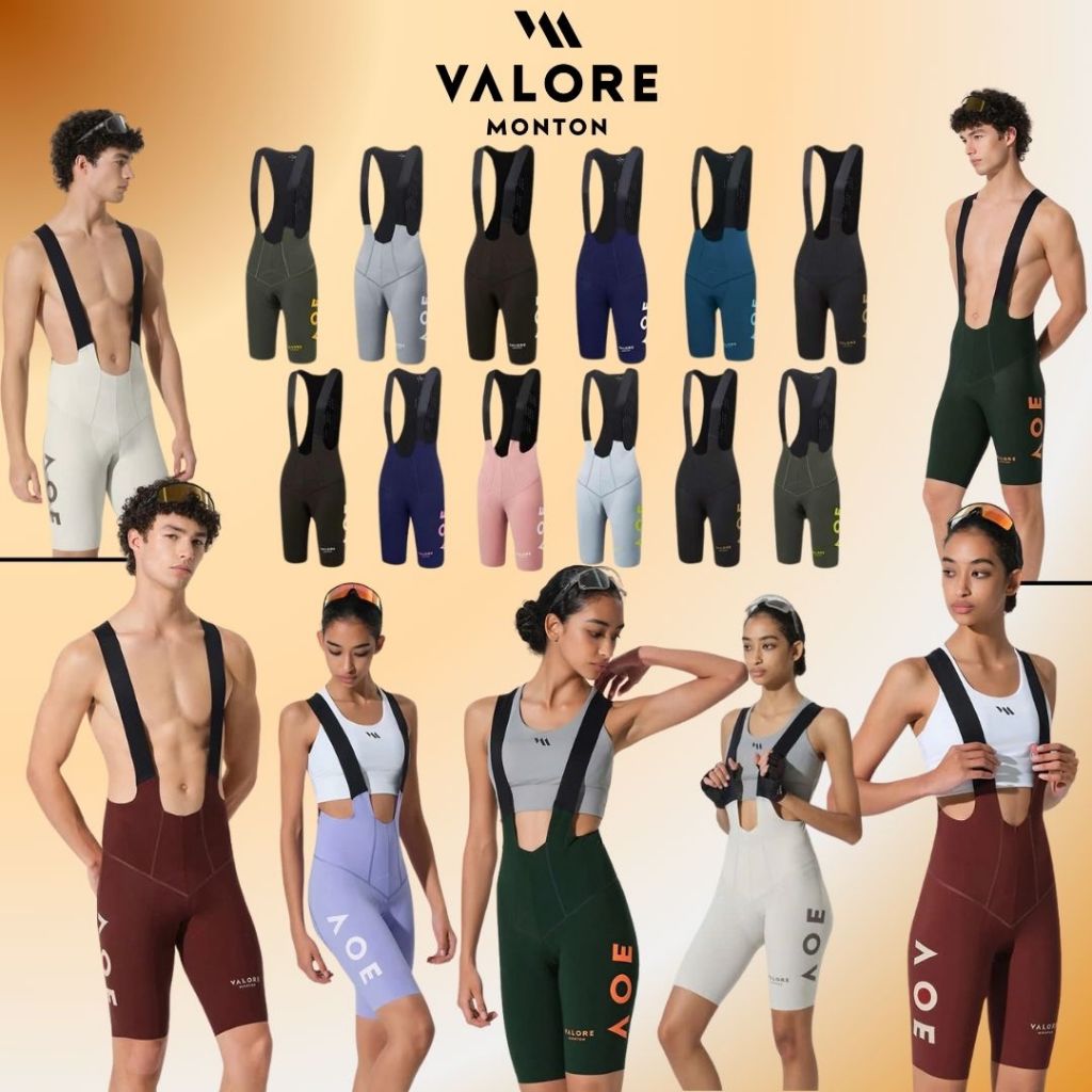 ของแท้ Valore Monton ชุดเอี๊ยมสําหรับผู้ชายและผู้หญิง Nuova Luna Cycling - ยาว 800km