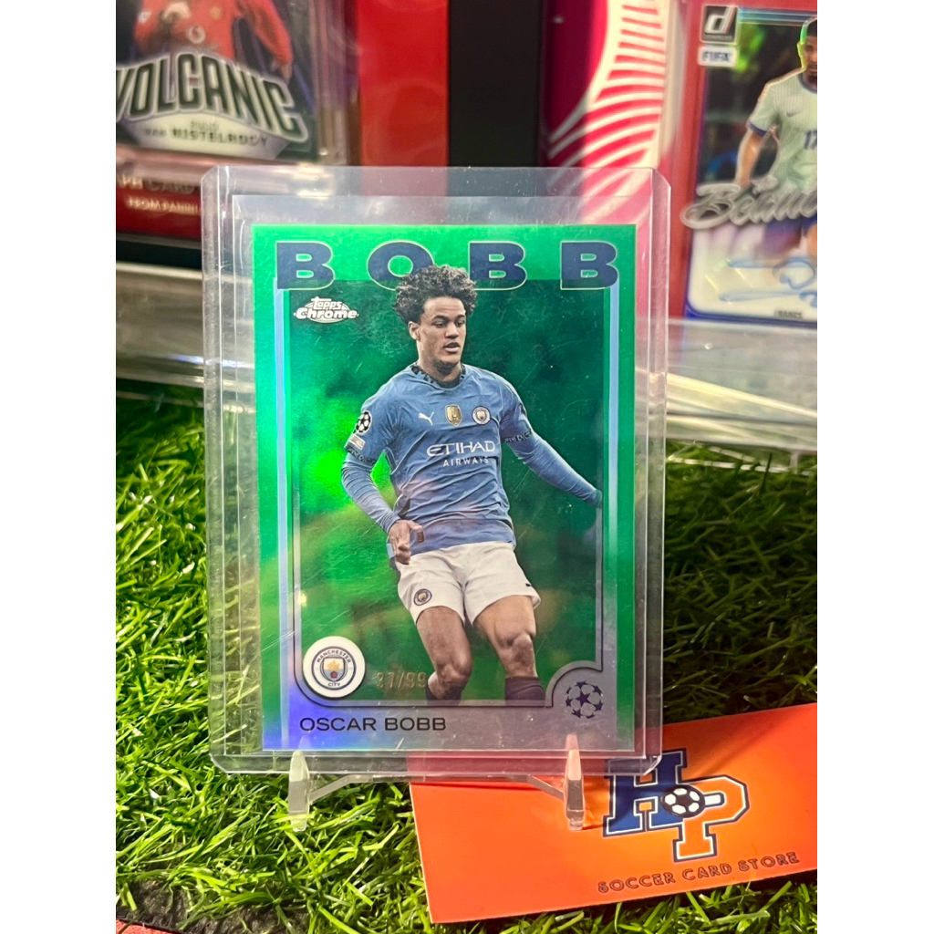 การ์ดฟุตบอล Oscar Bobb /99 Topps Chrome UCL 2024/25
