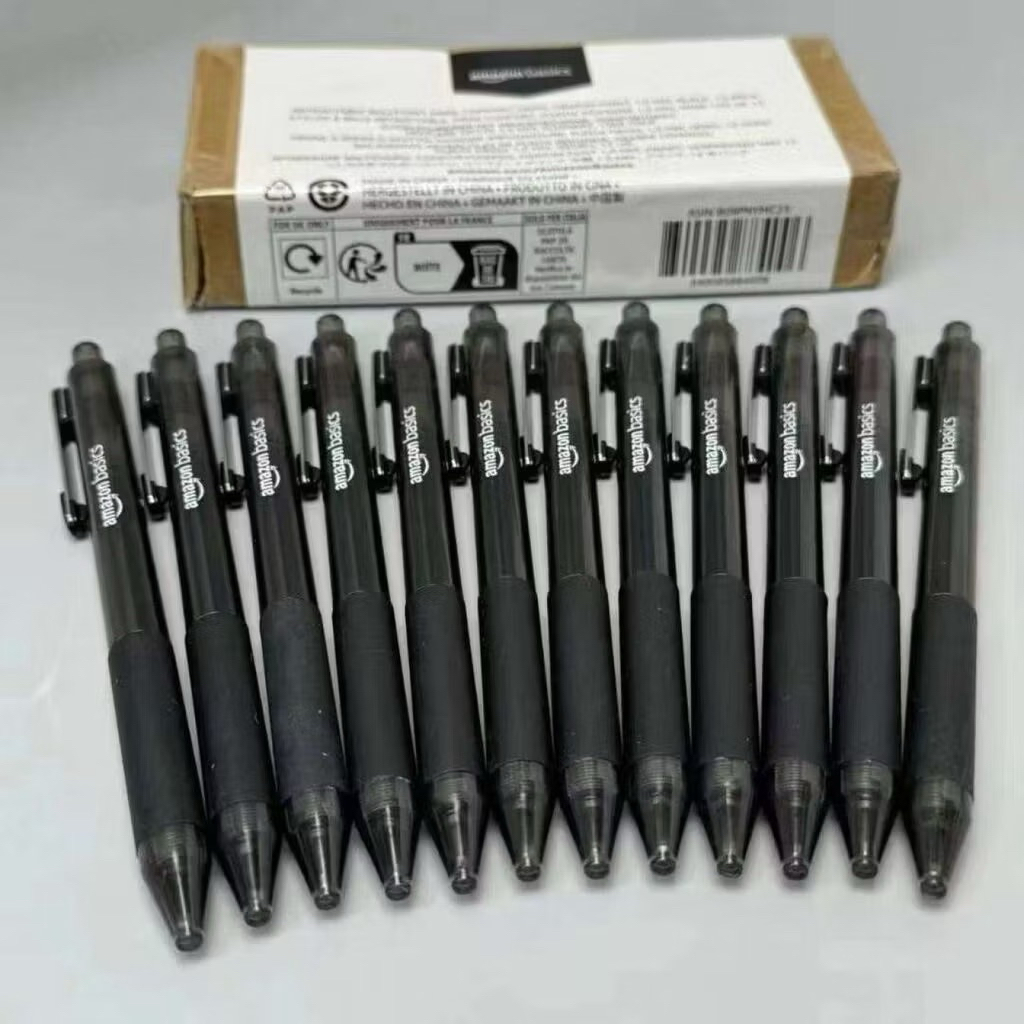 ปากกาลูกลื่น Amazon Basics กล่อง 12 ด้าม (USA) B09PNYMC23 - สีดํา
