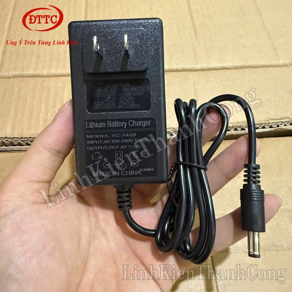 เครื่องชาร์จลิเธียม 2S 7.4V 2A DC5.5x2.5mm