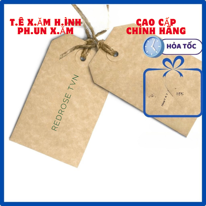 ป้ายกระดาษพิมพ์ลายกุหลาบแดง cslab