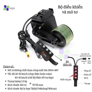 Bộ chuyển đổi xe đạp sang chạy điện, gắn lên xe đạp không cần thay thế linh kiện (hàng có sẵn, có thể qua xem trực tiếp)
