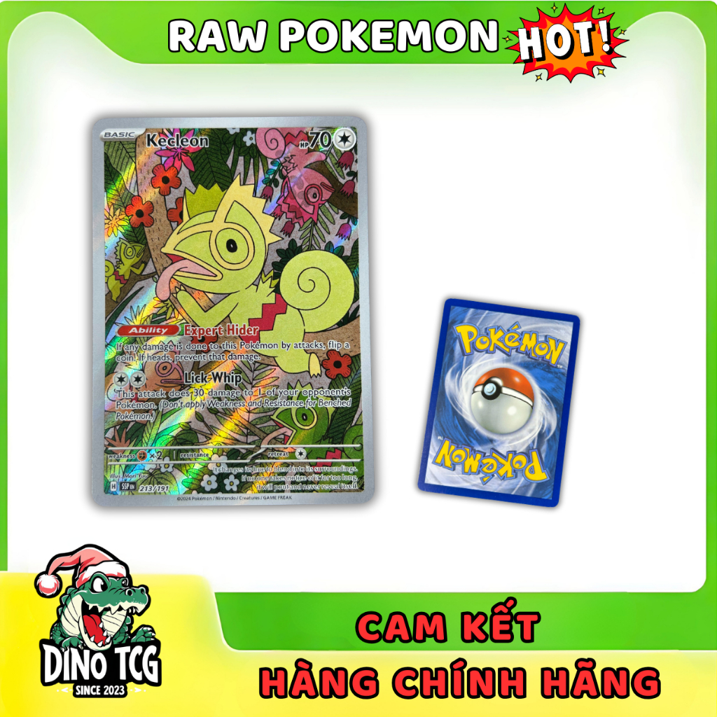 [RAW POKEMON] การ์ดหายากของ Pokémon Kecleon – 213/191 SSP (ภาษาอังกฤษ)