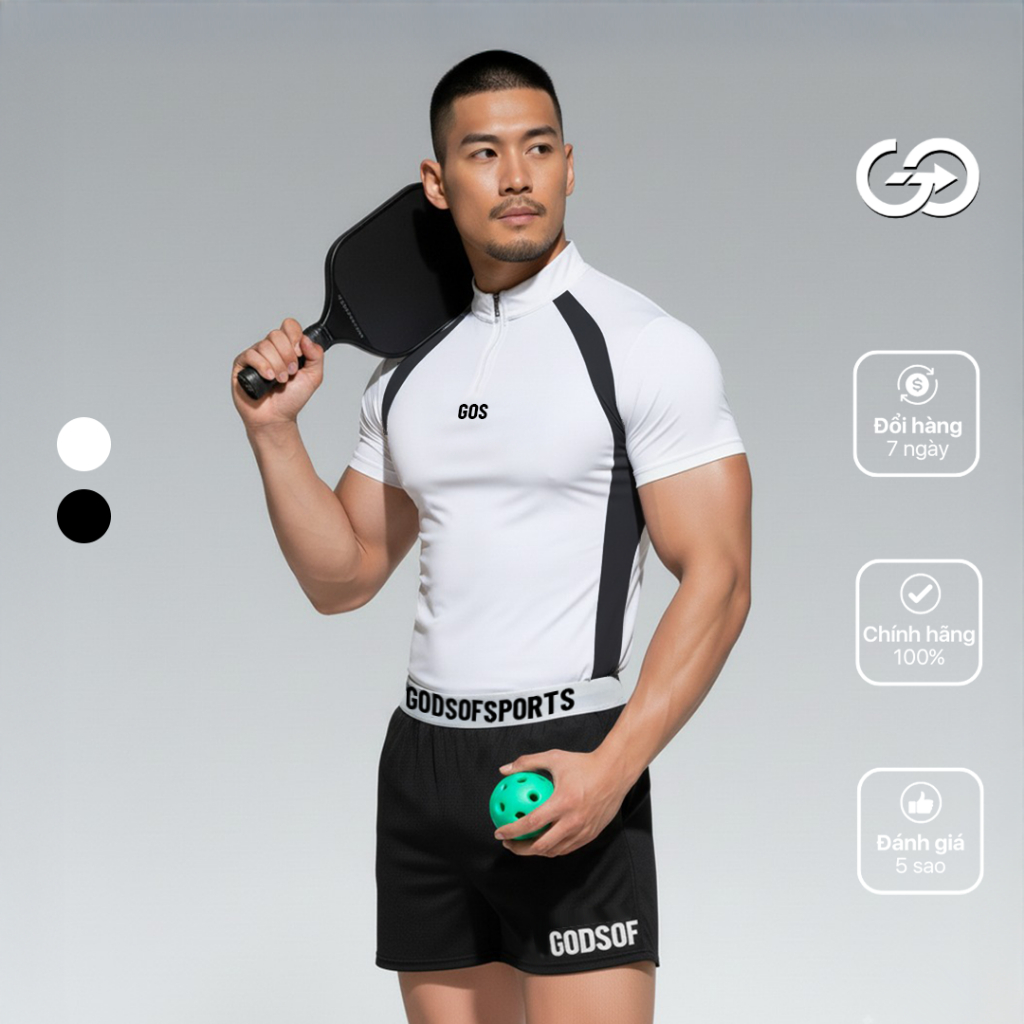 GOS ZIPPER E1 V2 เสื้อกีฬามีซิป (สลิมฟิต)