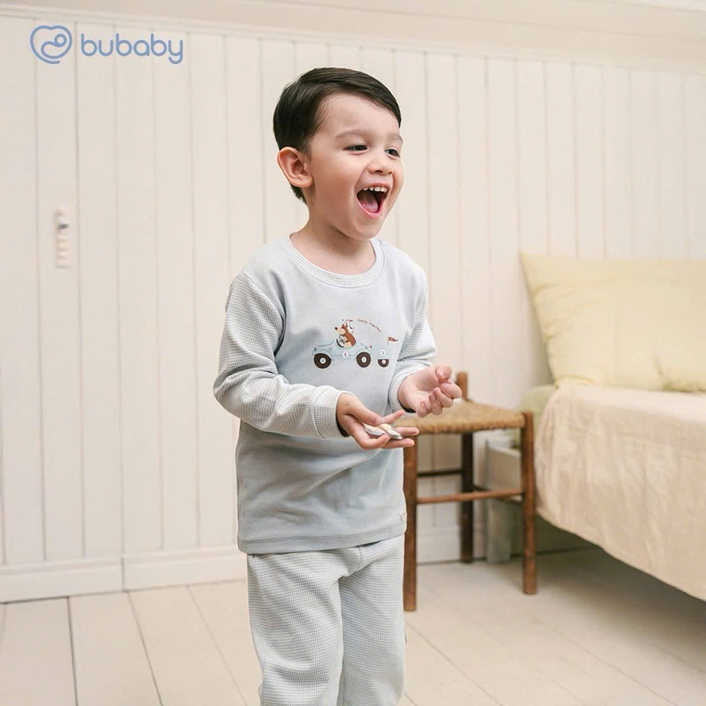 Bubaby ชุดคอกลมแขนยาวเด็กผู้ชาย