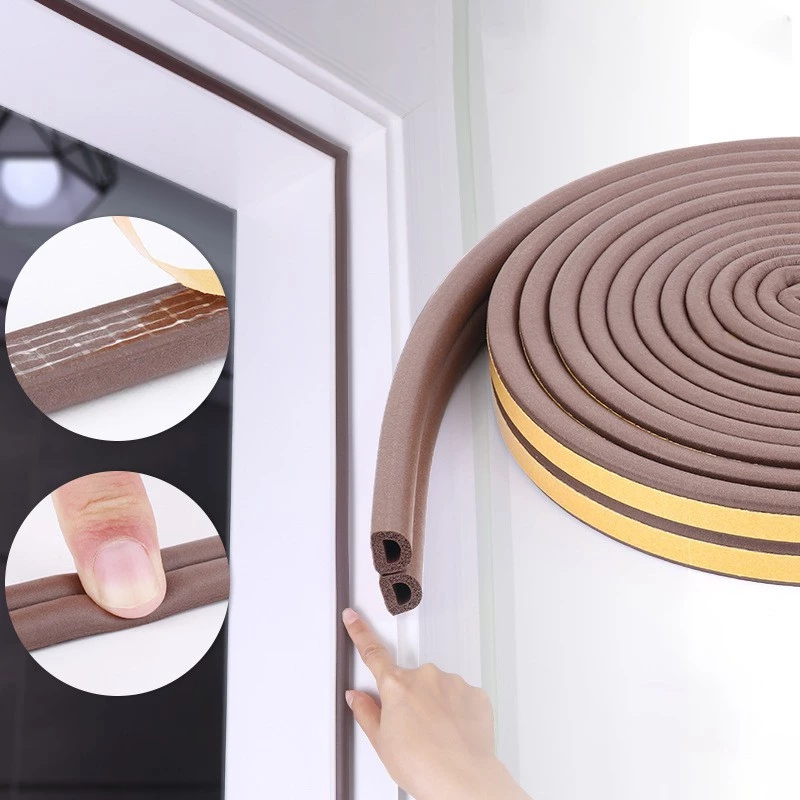 2.8md Double Roll D Ron สําหรับกรอบประตู, ช่องว่างปิดผนึก, การปิดกั้น, กันเสียง, ป้องกันการหนีความร้