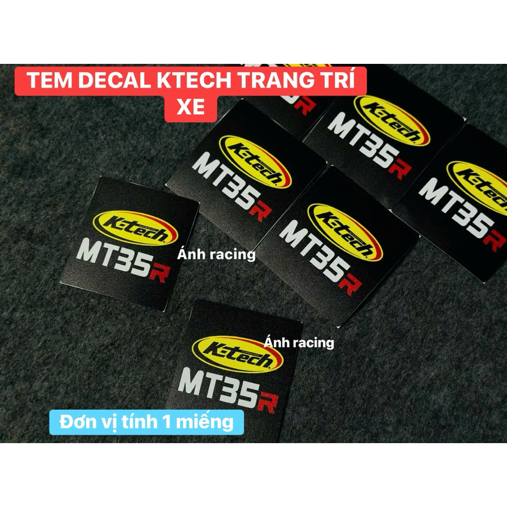 KTECH DECAL STICKER DECORATIVE สติ๊กเกอร์รถยนต์