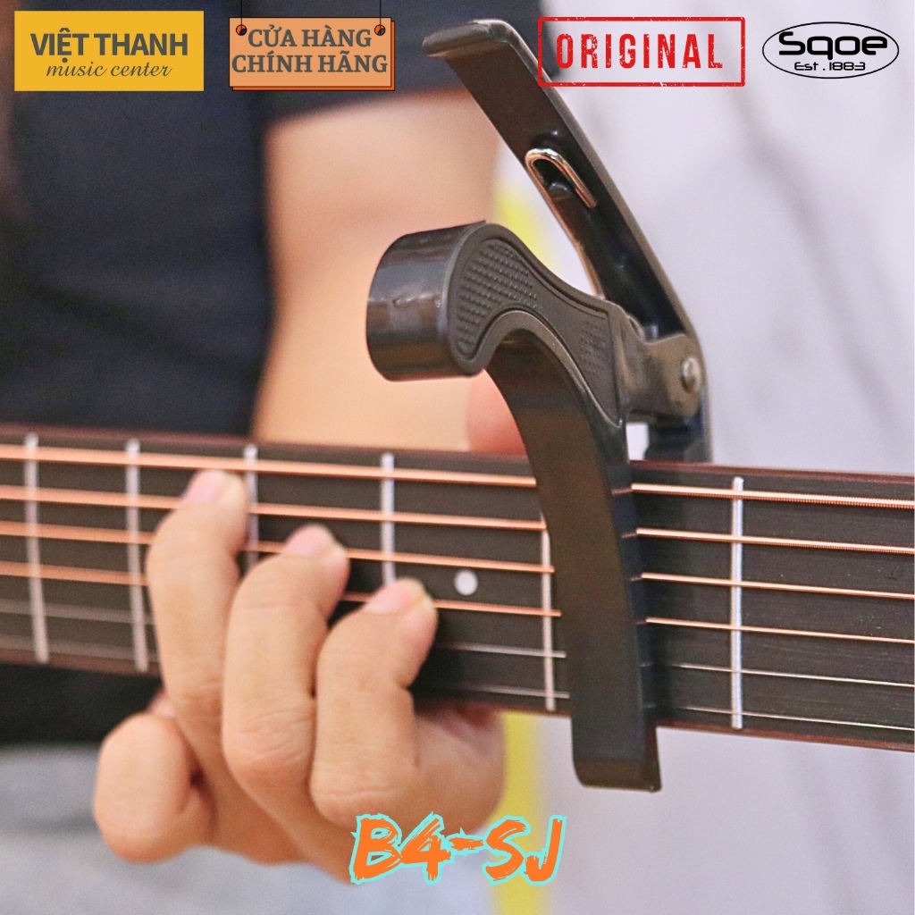 XO SQOE B4-SJ Guitar Capo | สําหรับกีตาร์โปร่ง-คลาสสิก-ไฟฟ้าคลิปเปลี่ยนโทนสปริงทนทาน