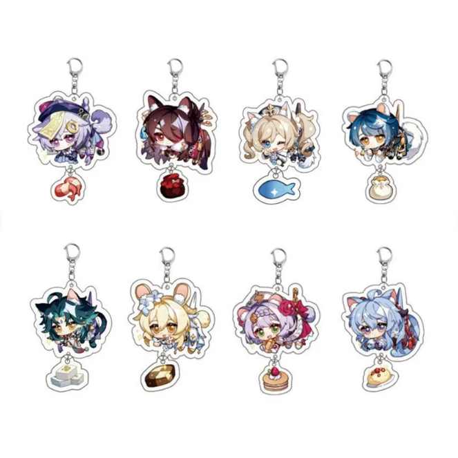 พวงกุญแจอะคริลิคชั้น, พวงกุญแจ Venti, พวงกุญแจ Klee, พวงกุญแจ Mona, พวงกุญแจ Sucrose, พวงกุญแจอนิเมะ