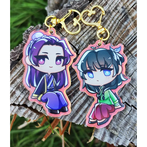 Apothecary Diaries Jinshi และ Maomao พวงกุญแจโฮโลแกรม/เสน่ห์