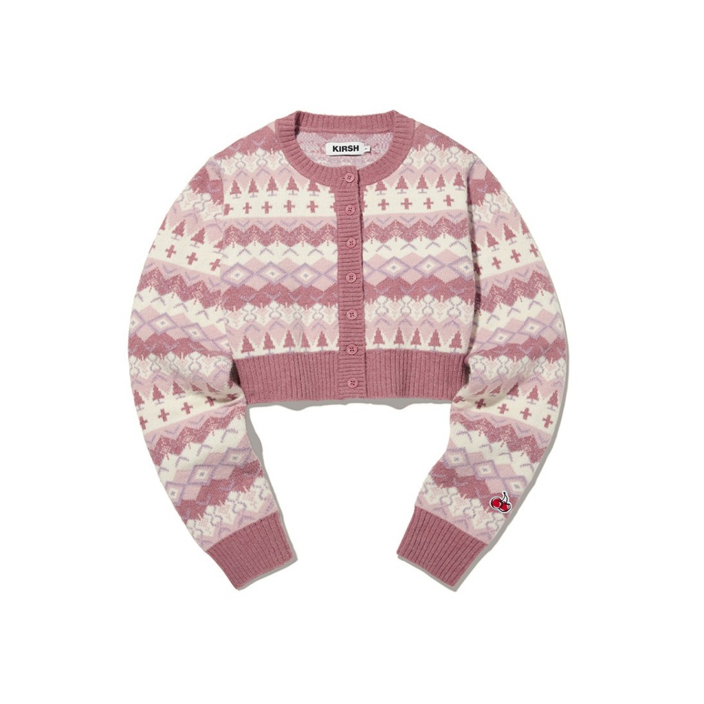 KIRSH FAIR ISLE KNIT CARDIGAN