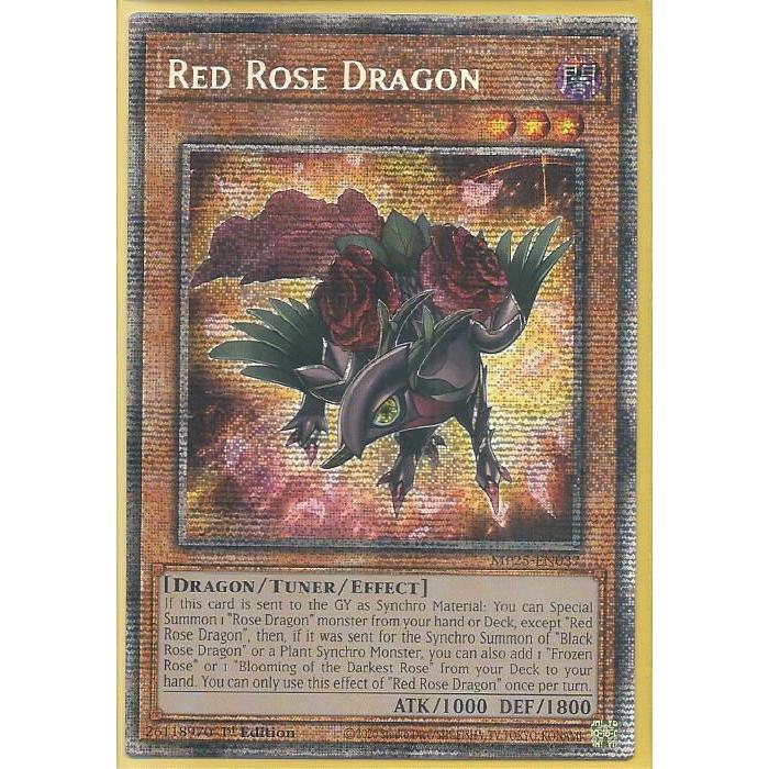 [KW2 Yugioh] [EN-US] การ์ด MP25-EN037 Red Rose Dragon – Starlight Rare
