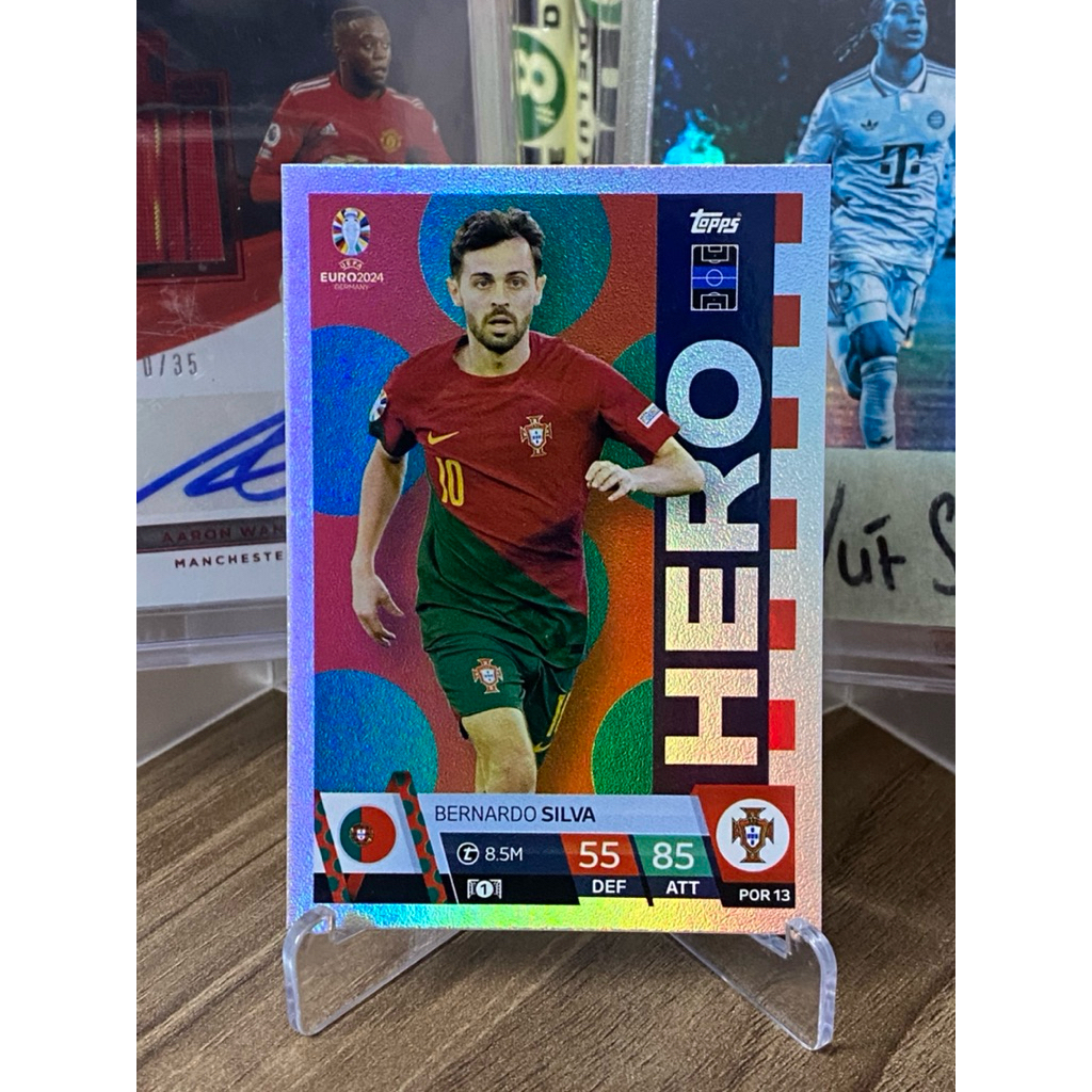 [National League Champion 2025] Bernardo Silva Match Attax 2024 Portugal HERO POR13 Player Card