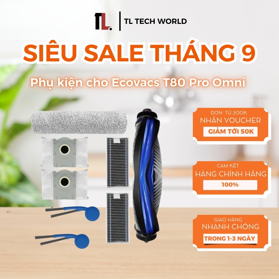 อุปกรณ์เสริม Ecovacs T80 Pro Omni สําหรับเครื่องดูดฝุ่นหุ่นยนต์ - สินค้าคุณภาพระดับพรีเมียม 100% -TL