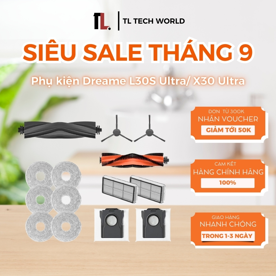 Dreame X30 Ultra อุปกรณ์เสริมสําหรับเครื่องดูดฝุ่นหุ่นยนต์ - สินค้าคุณภาพ - พรีเมี่ยม 100% - TL Tech