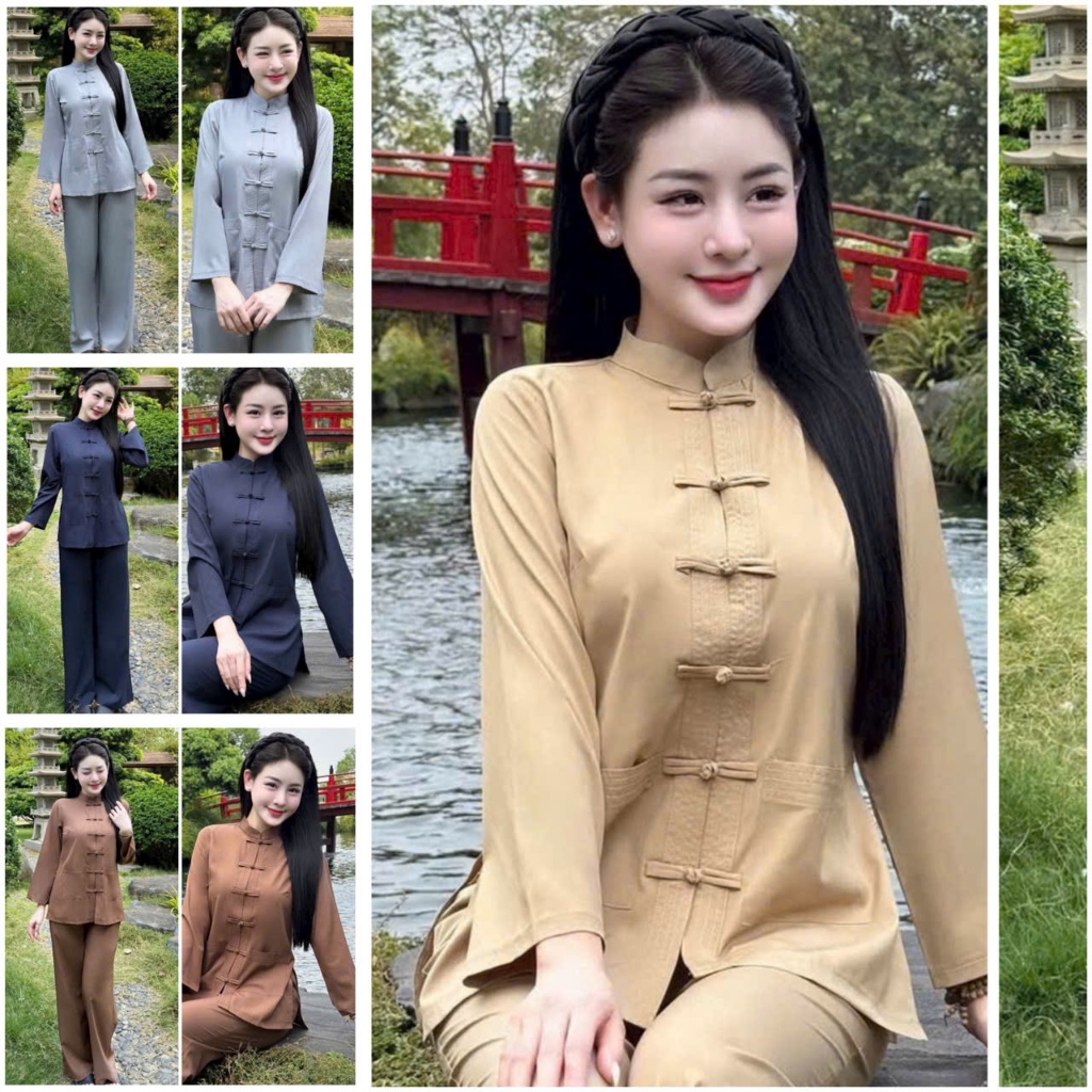 Arhat Pagoda Set เสื้อผ้าผู้หญิงคุณภาพสูง