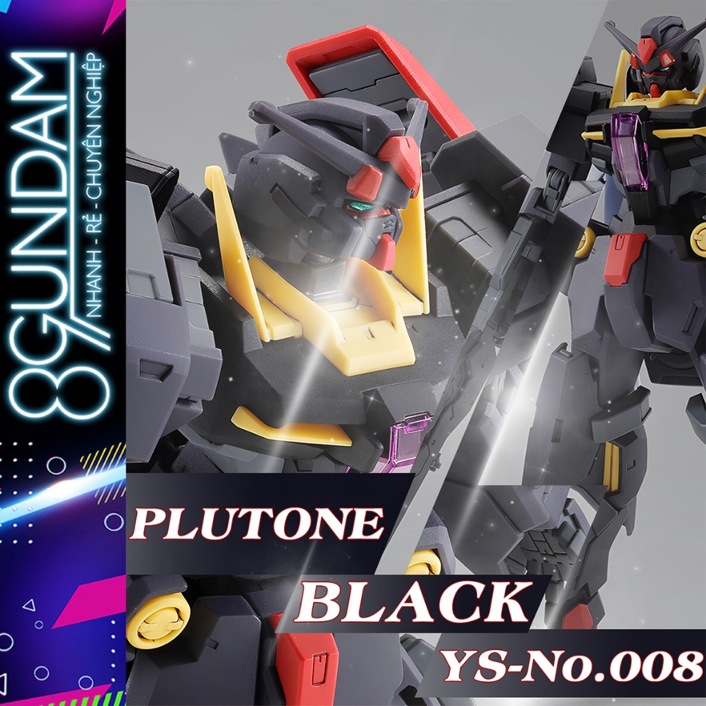 HG YS-No.008 PLUTONE BLACK Assembly Model (ฟรีสติ๊กเกอร์น้ํา)