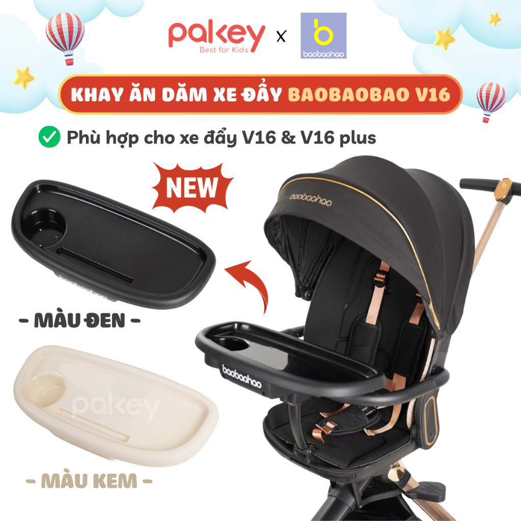 [ACCESSORIES] Baobaohao V16, V16 Plus ถาดป้อนอาหารรถเข็นเด็กสะดวกสําหรับทารก, ถาดพร้อมรถเข็นพลาสติกเ