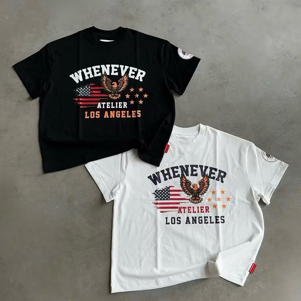WHENEVER LA T-SHIRT Two-Color Black / White (แถมถุงผ้าเมื่อเอเวอร์ )