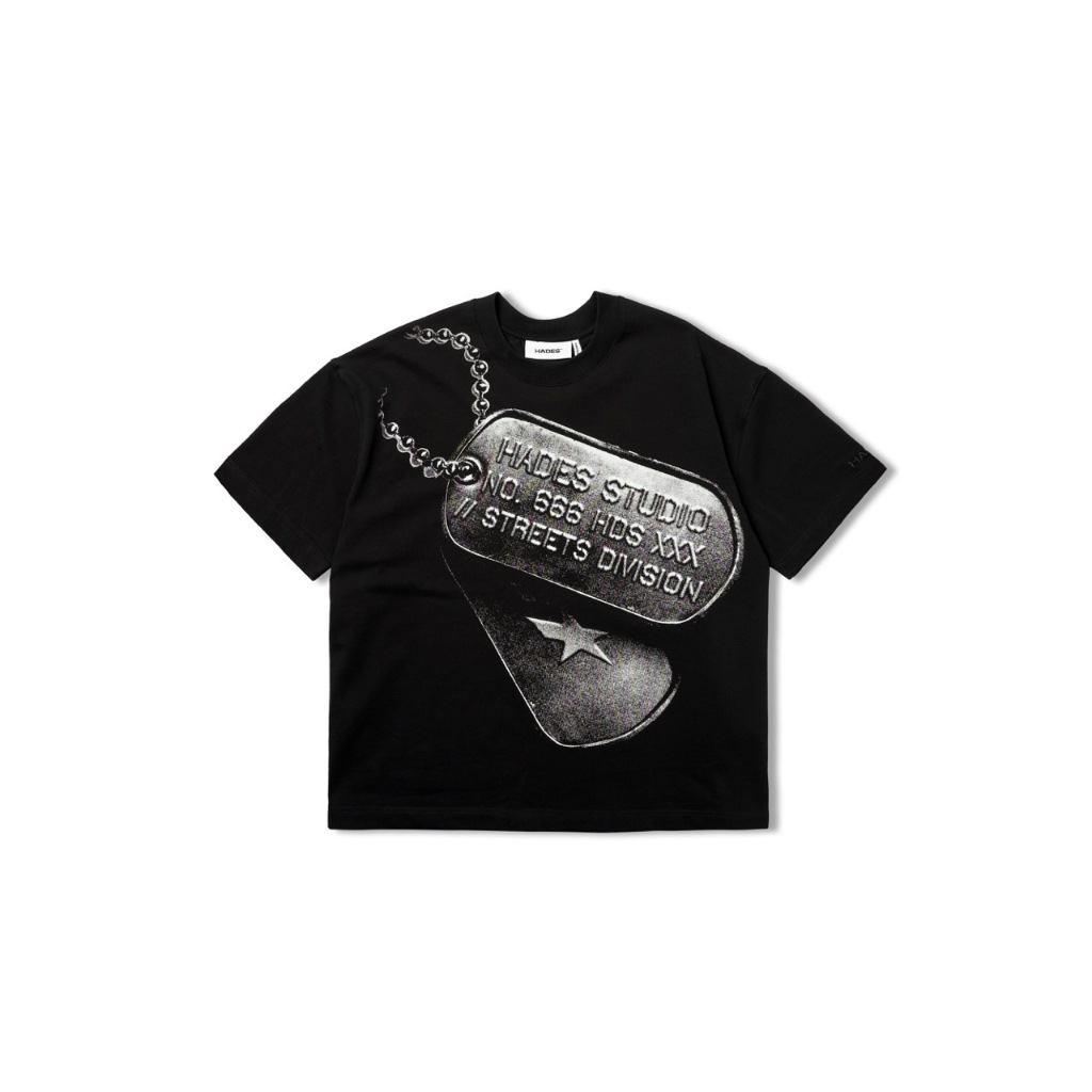 เสื้อยืด HADES ENLISTED - สีดํา - เสื้อยืด UNISEX - แบรนด์ HADES ของแท้