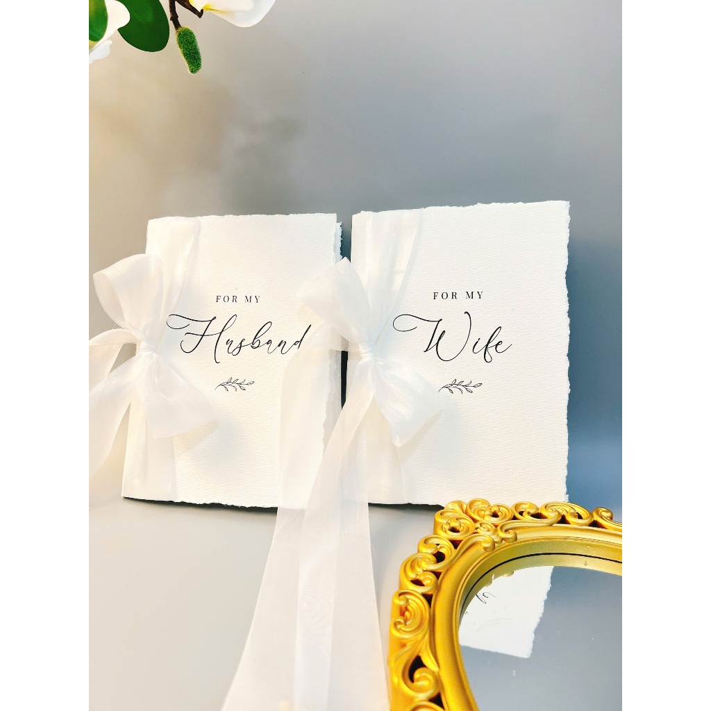 VOWS BOOK 90 [Set-2cards~A5] เชิญงานแต่งงานสําหรับพรหมเจ้าสาวและการถ่ายภาพงานแต่งงาน